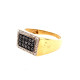 Pre Owned Mens 9ct Diamond Set Signet Ring ZN249 Pre Owned Mens 9ct Diamond Set Signet Ring ZN249